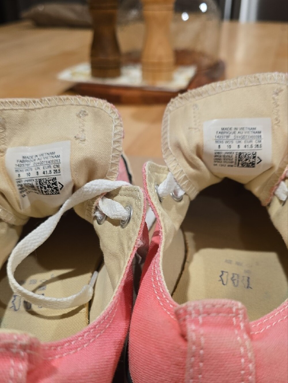 Converse Pink Low Top Sneakers with White Accents - Picture 7 of 7